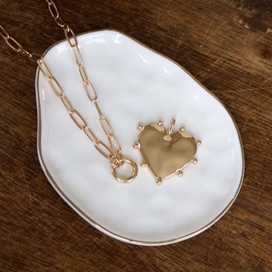 Modern Spiky Heart Necklace