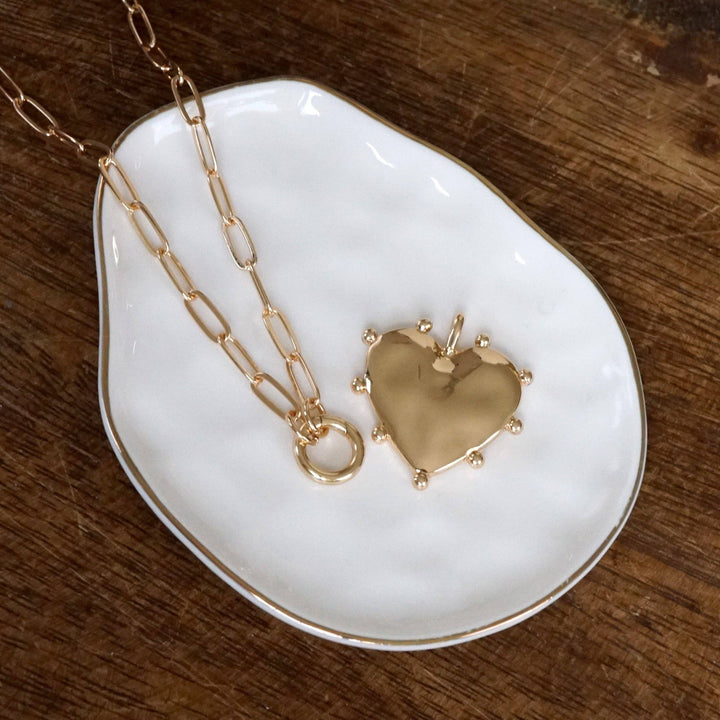 Modern Spiky Heart Necklace