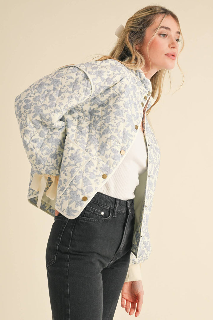 FLORAL QUILTED JACKET