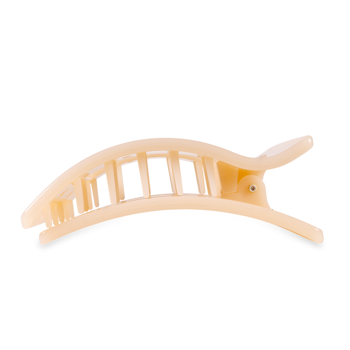 Flat Rectangle Hair Clip | Large | Almond Beige