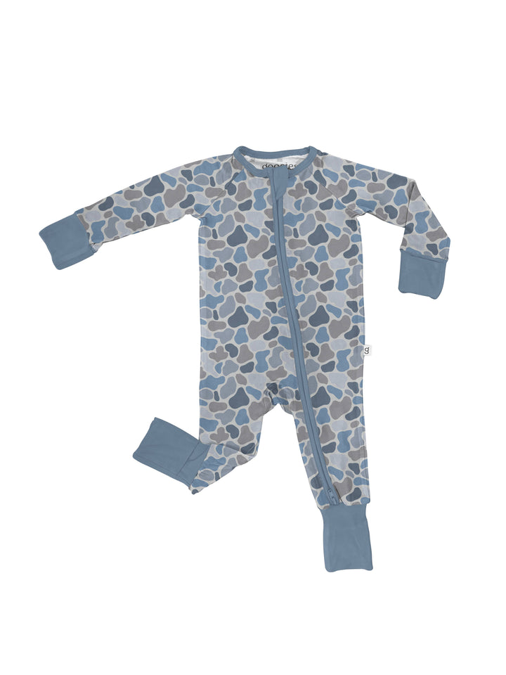 Watercolor Camo Zip PJs