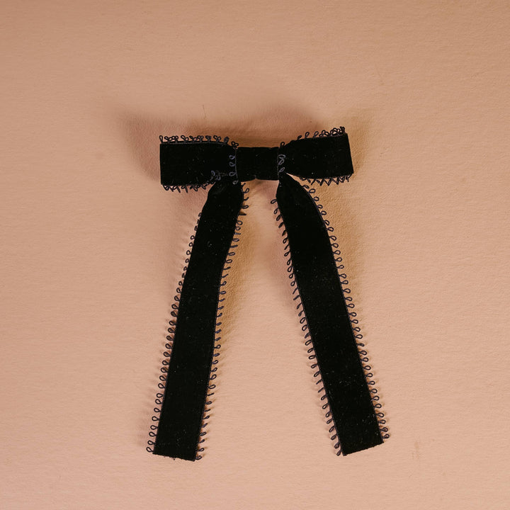 Velvet Bow Black