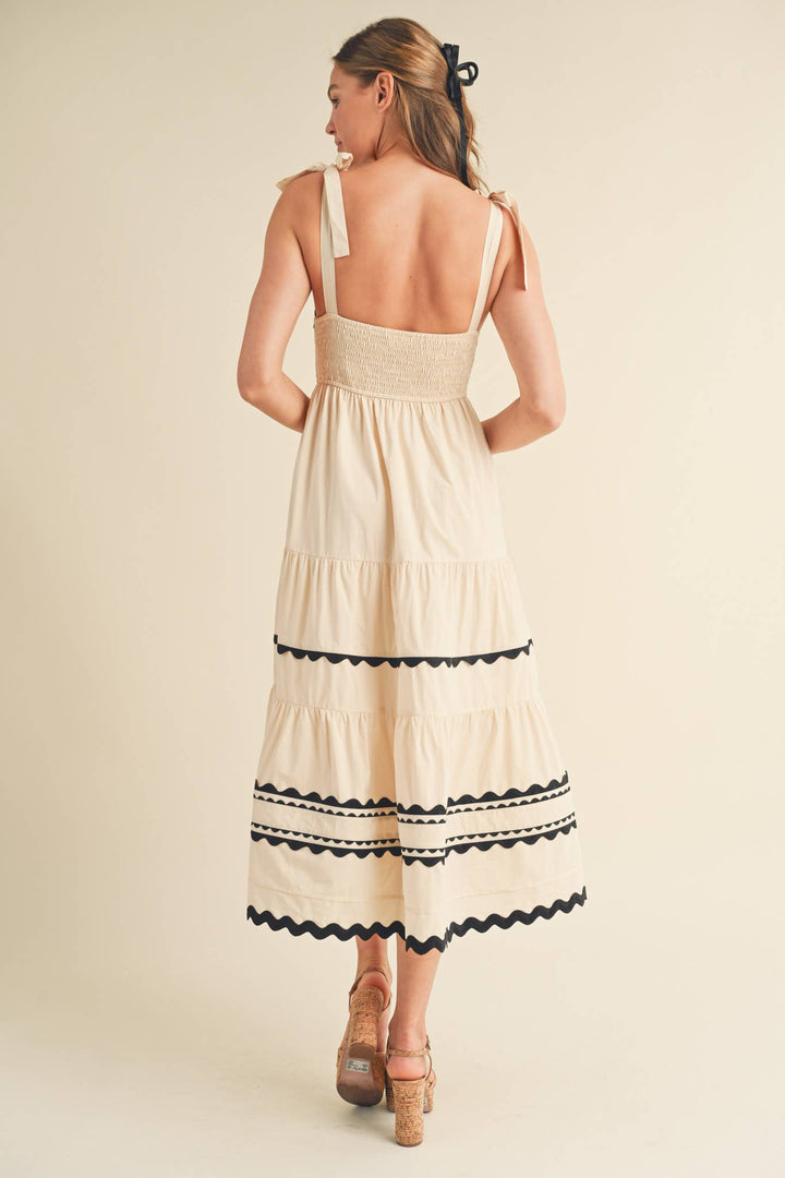TIERED RIC RAC DRESS