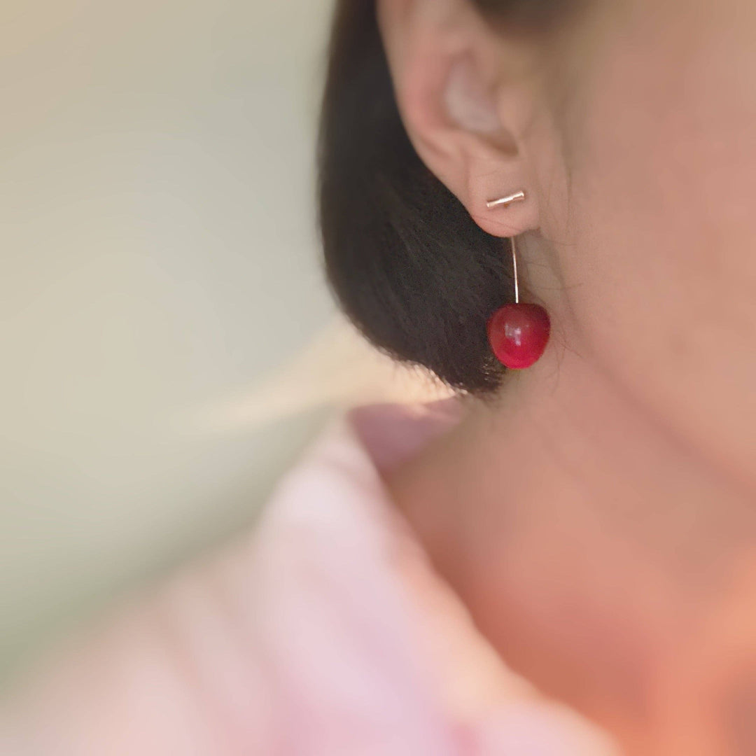 Cherry Drop Earrings