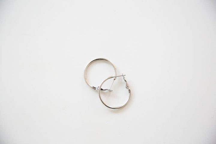 Waterproof Skinny Hoop Earrings - Small