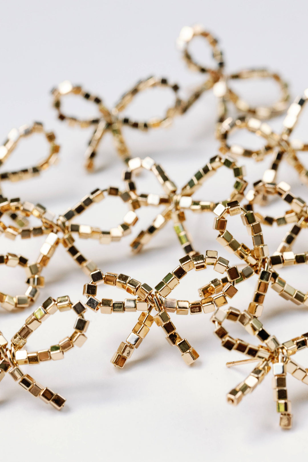 Mini Gold Bow Earrings