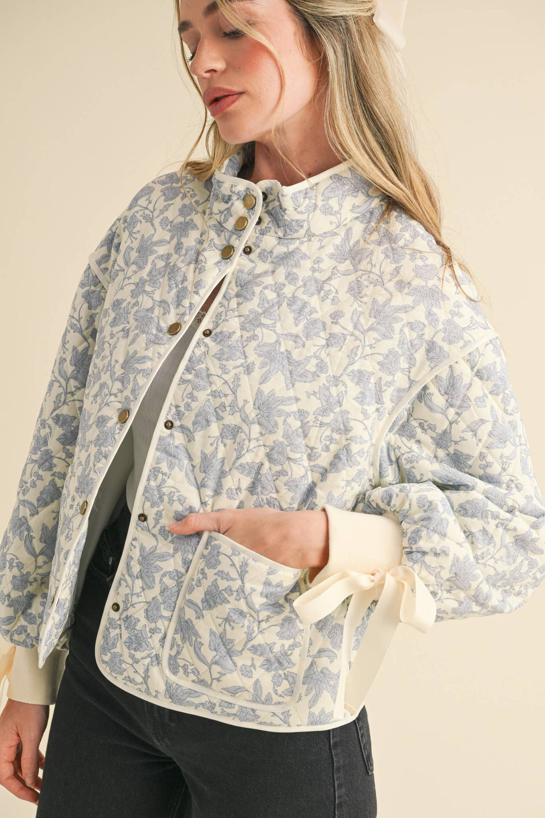 FLORAL QUILTED JACKET