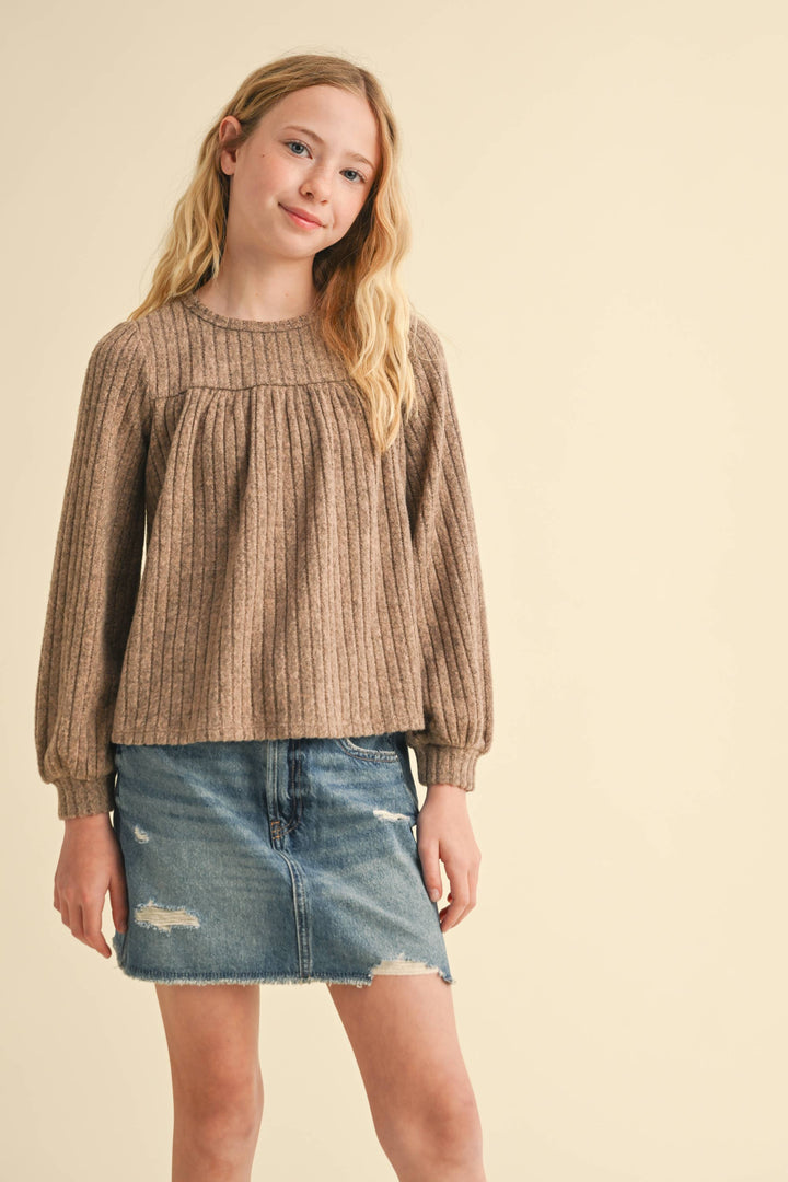 GIRLS BABYDOLL SWEATSHIRT