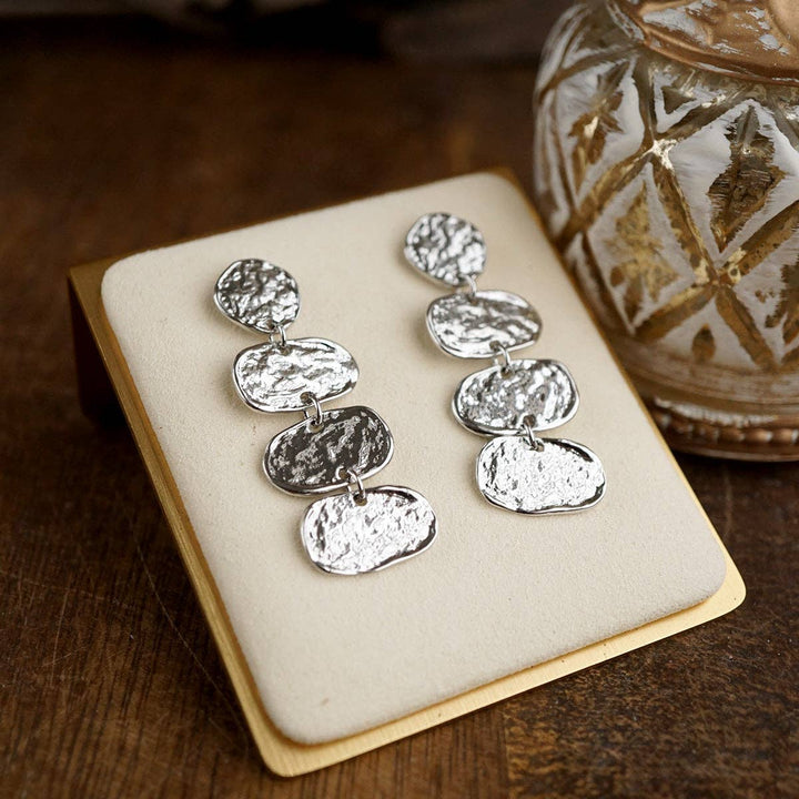Elliptic Trio Drop Earrings