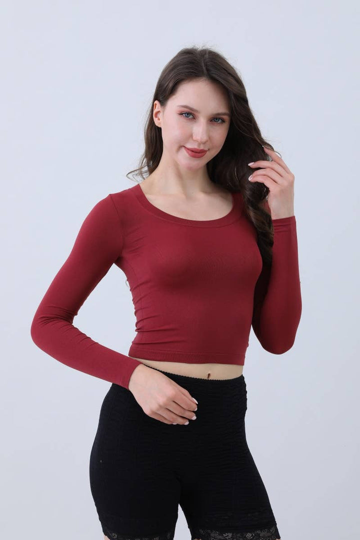Long Sleeve Crop Top
