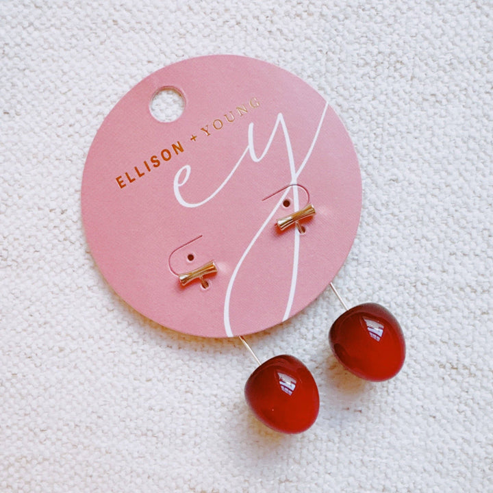 Cherry Drop Earrings