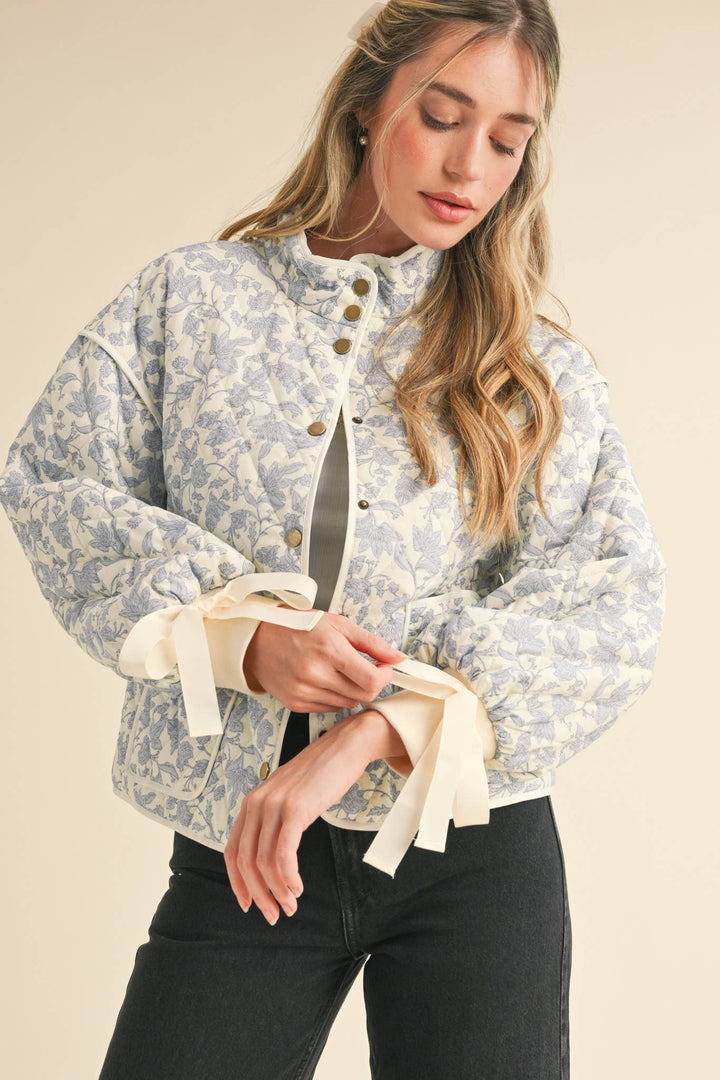 FLORAL QUILTED JACKET