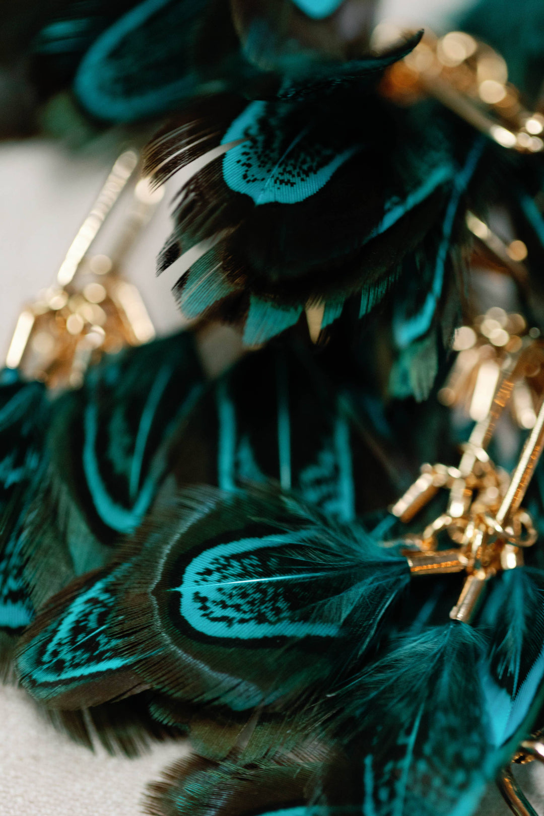 Peacock Feather Earrings