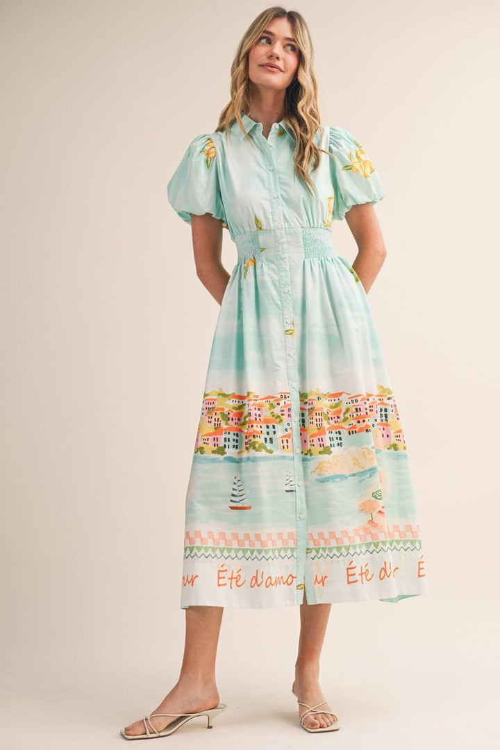 ISLANDS MIDI DRESS
