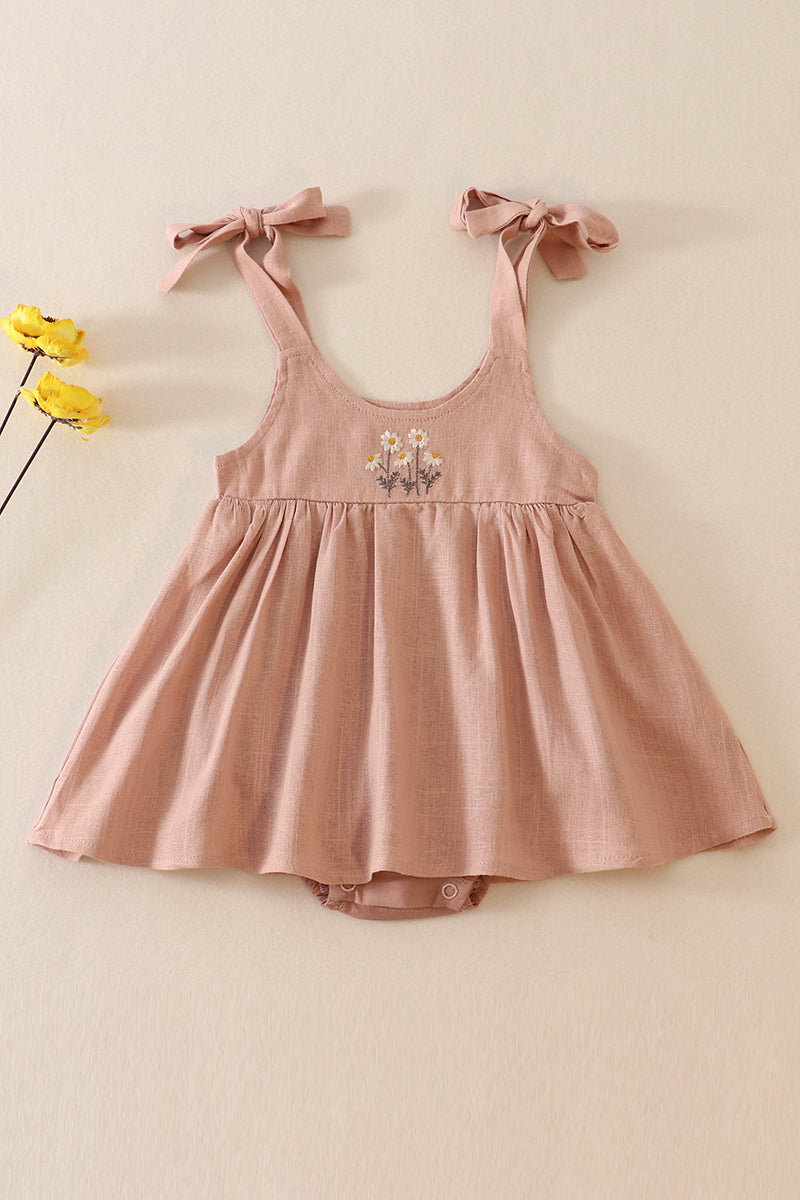 Daisy Embroidered Bubble Dress