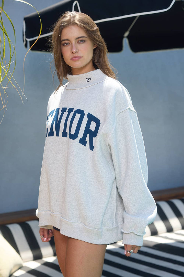 SENIOR' Reversible Mock-Neck Sweatshirt