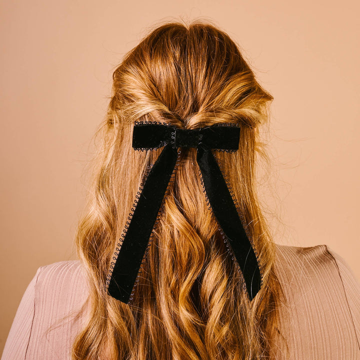 Velvet Bow Black