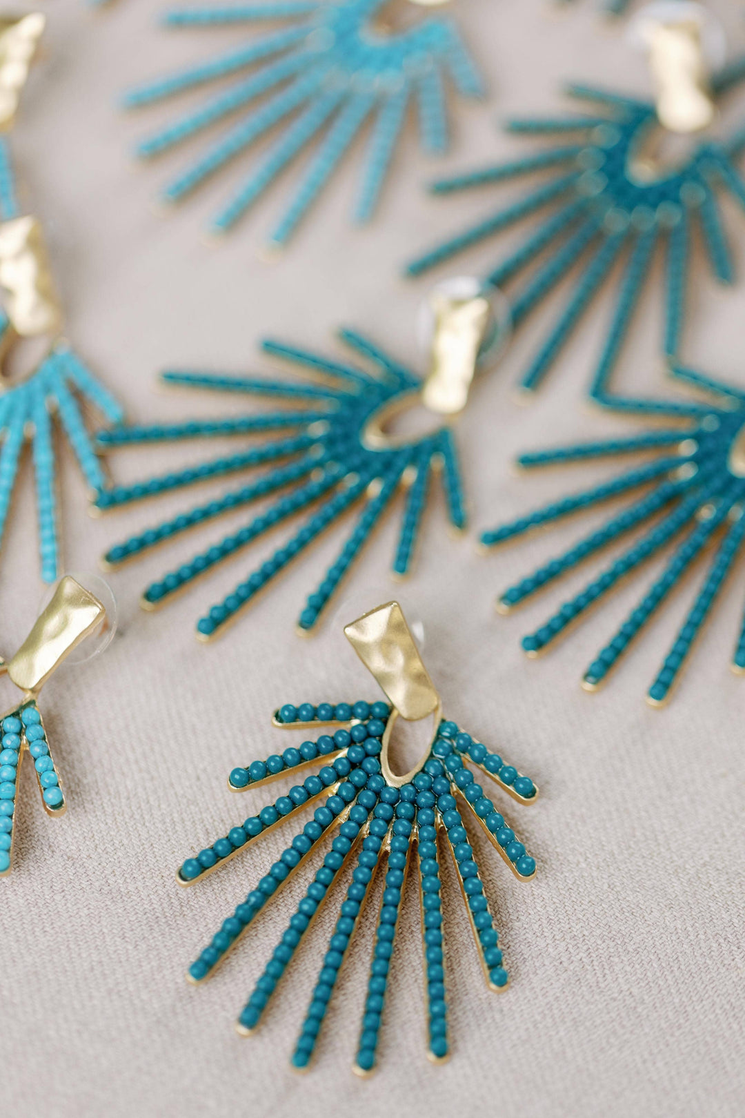 Turquoise Sunburst Earrings