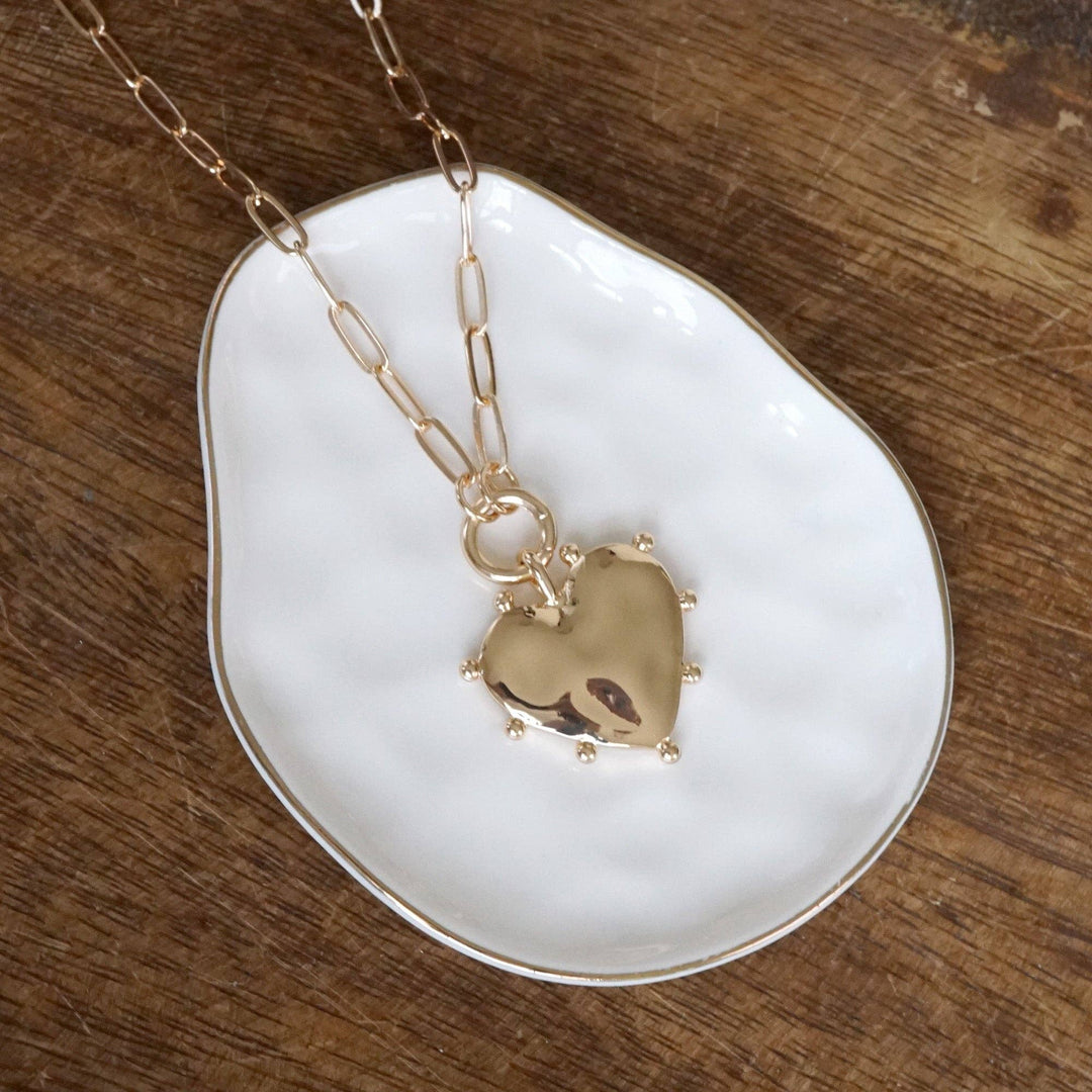 Modern Spiky Heart Necklace