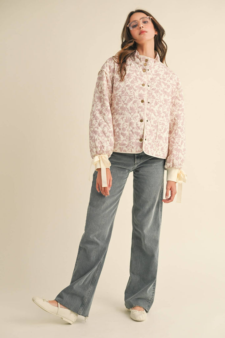 FLORAL QUILTED JACKET