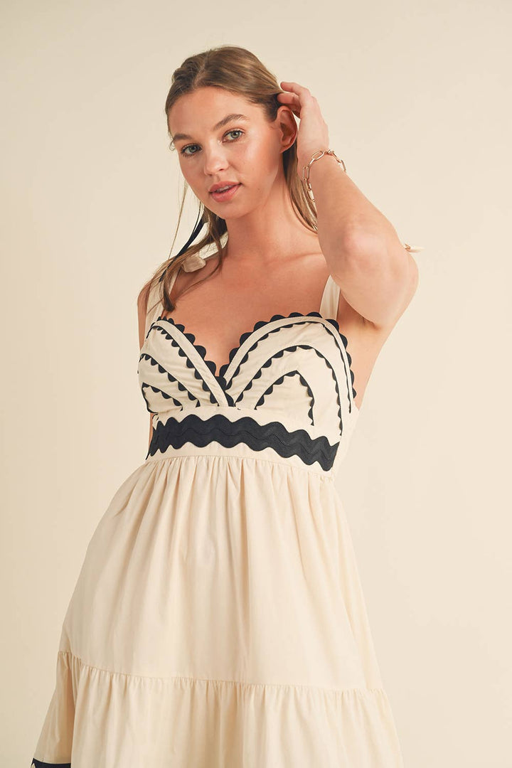 TIERED RIC RAC DRESS