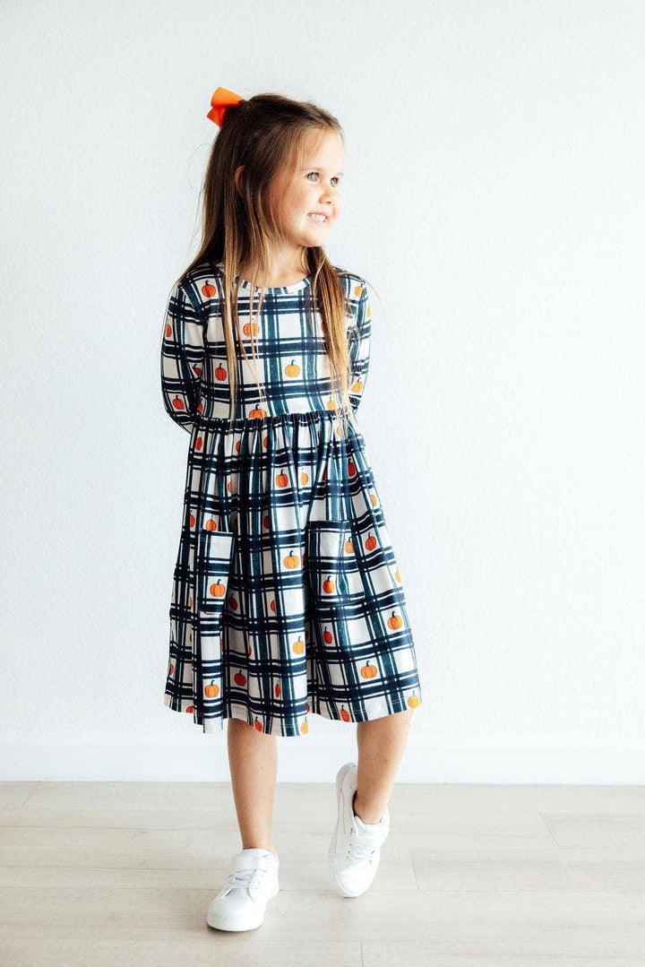 L/S Pocket Twirl Dress