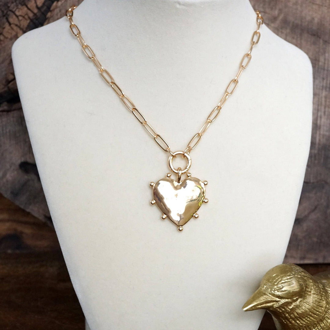 Modern Spiky Heart Necklace