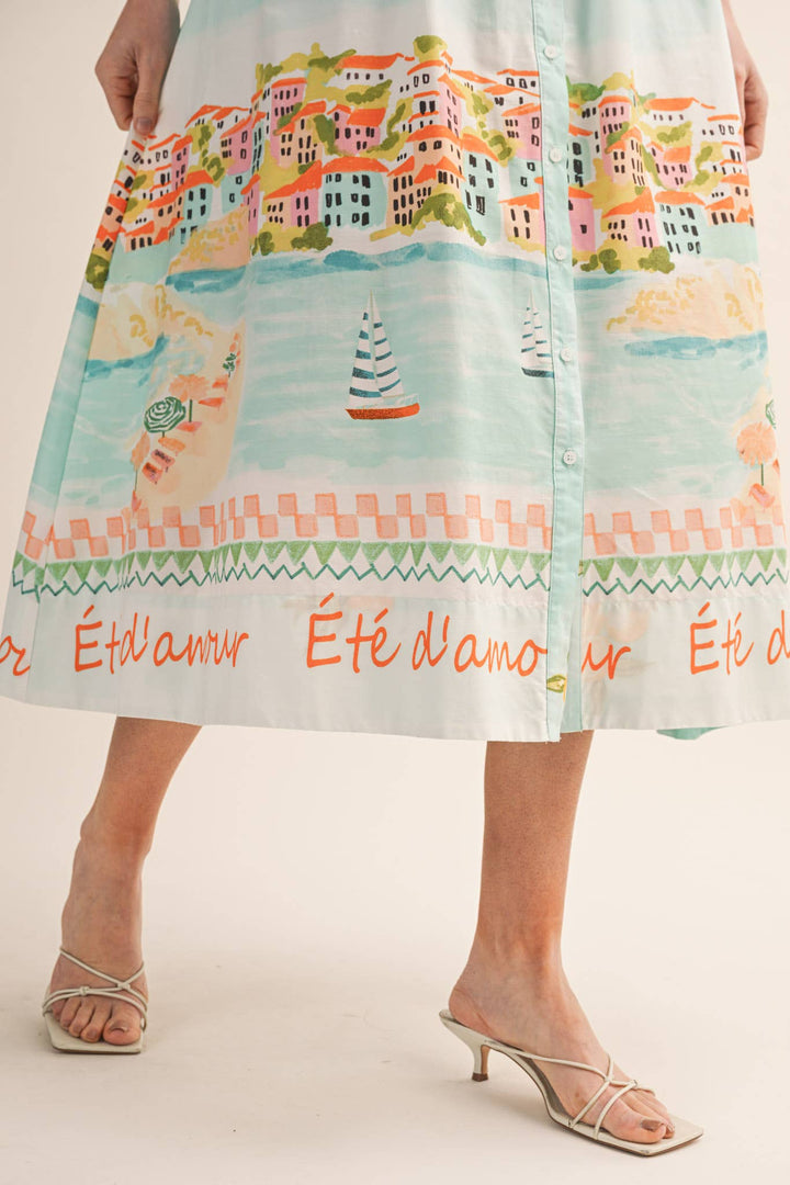 ISLANDS MIDI DRESS