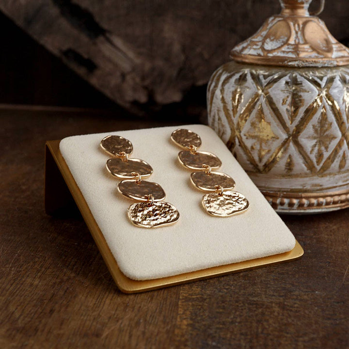 Elliptic Trio Drop Earrings