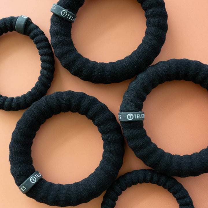 Nylon Hair Ties | Small | Jet Black