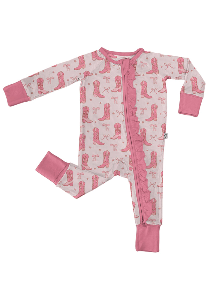 Zip PJs Cowgirl Boots & Bows