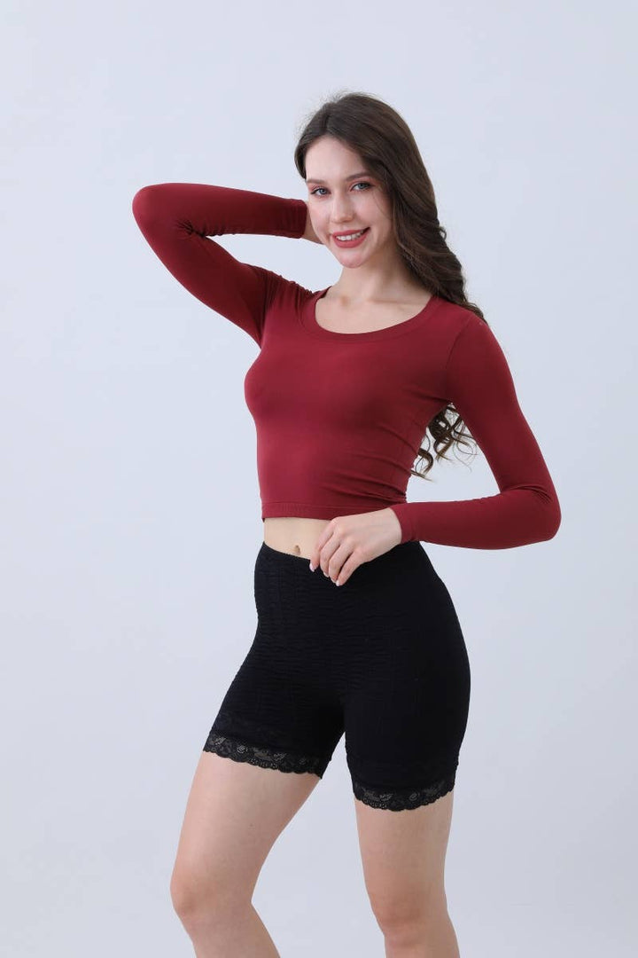 Long Sleeve Crop Top