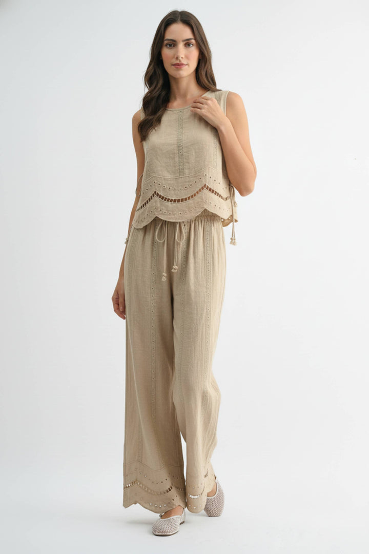 Embroidered Cotton Co-Ord Matching Set