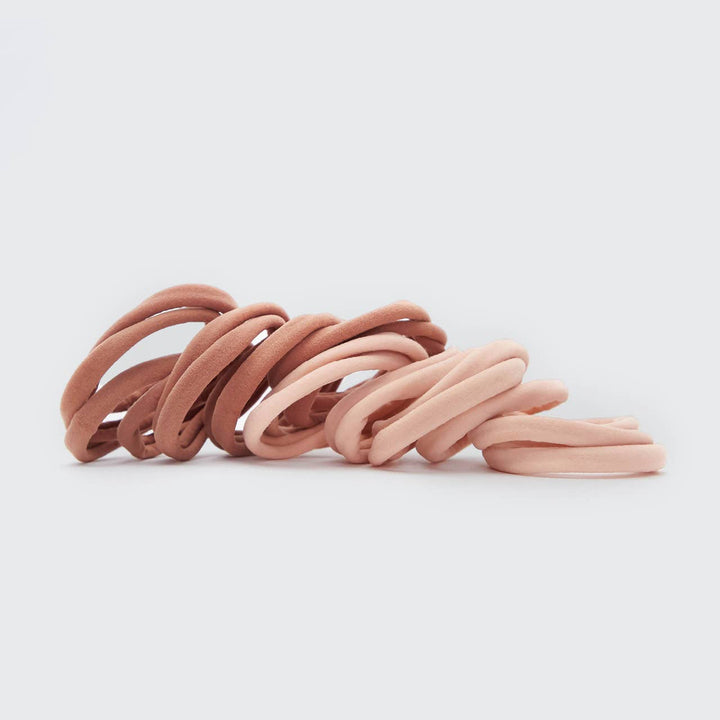 Nylon Hair Elastics 20 pc Blush