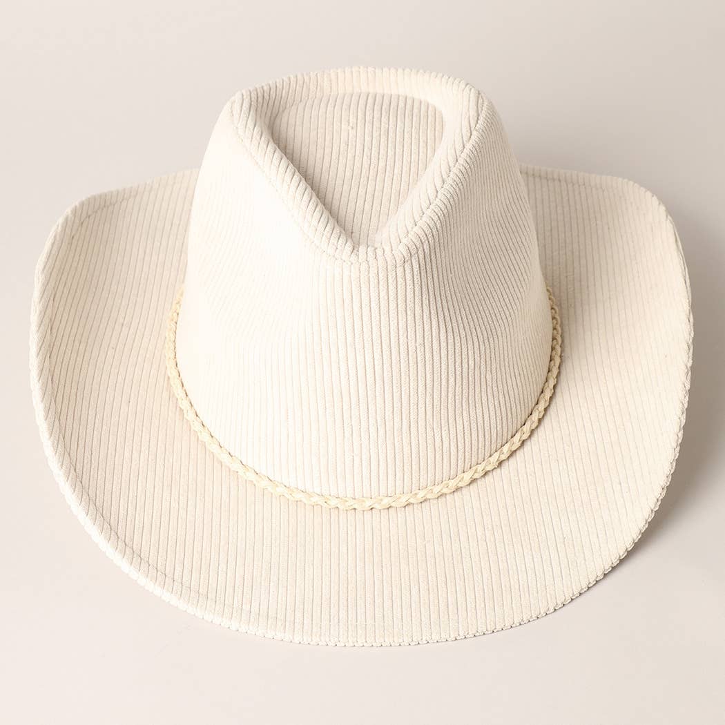 Western Corduroy Cowboy Hat