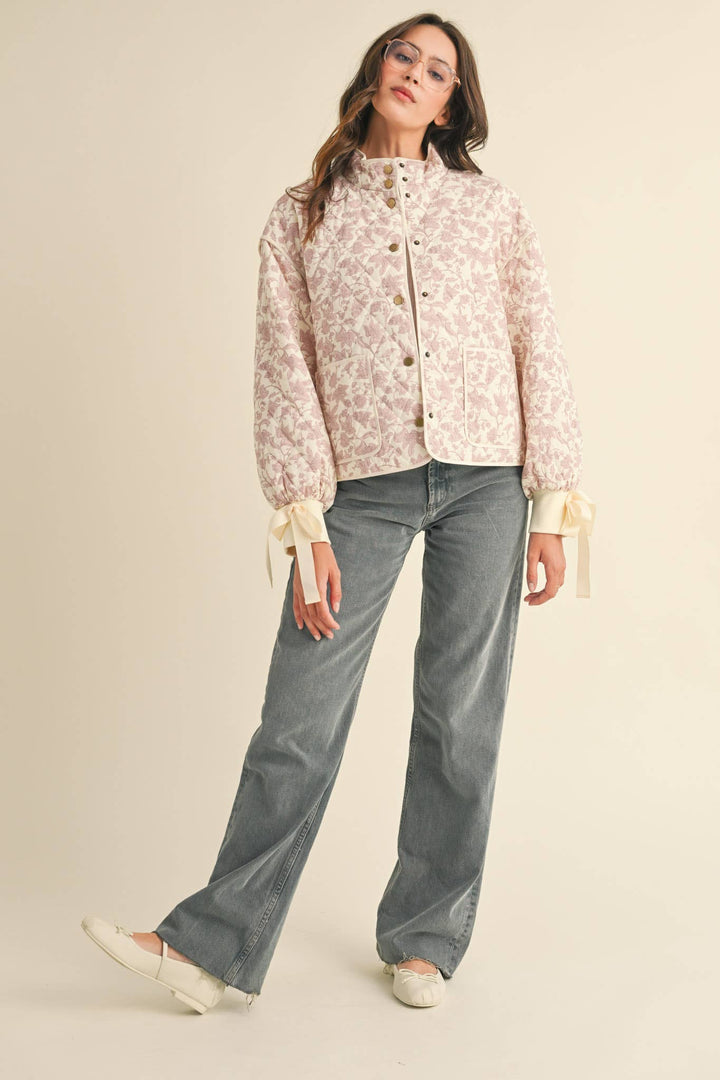 FLORAL QUILTED JACKET