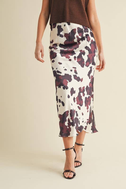 Abstract Brushstroke Skirt