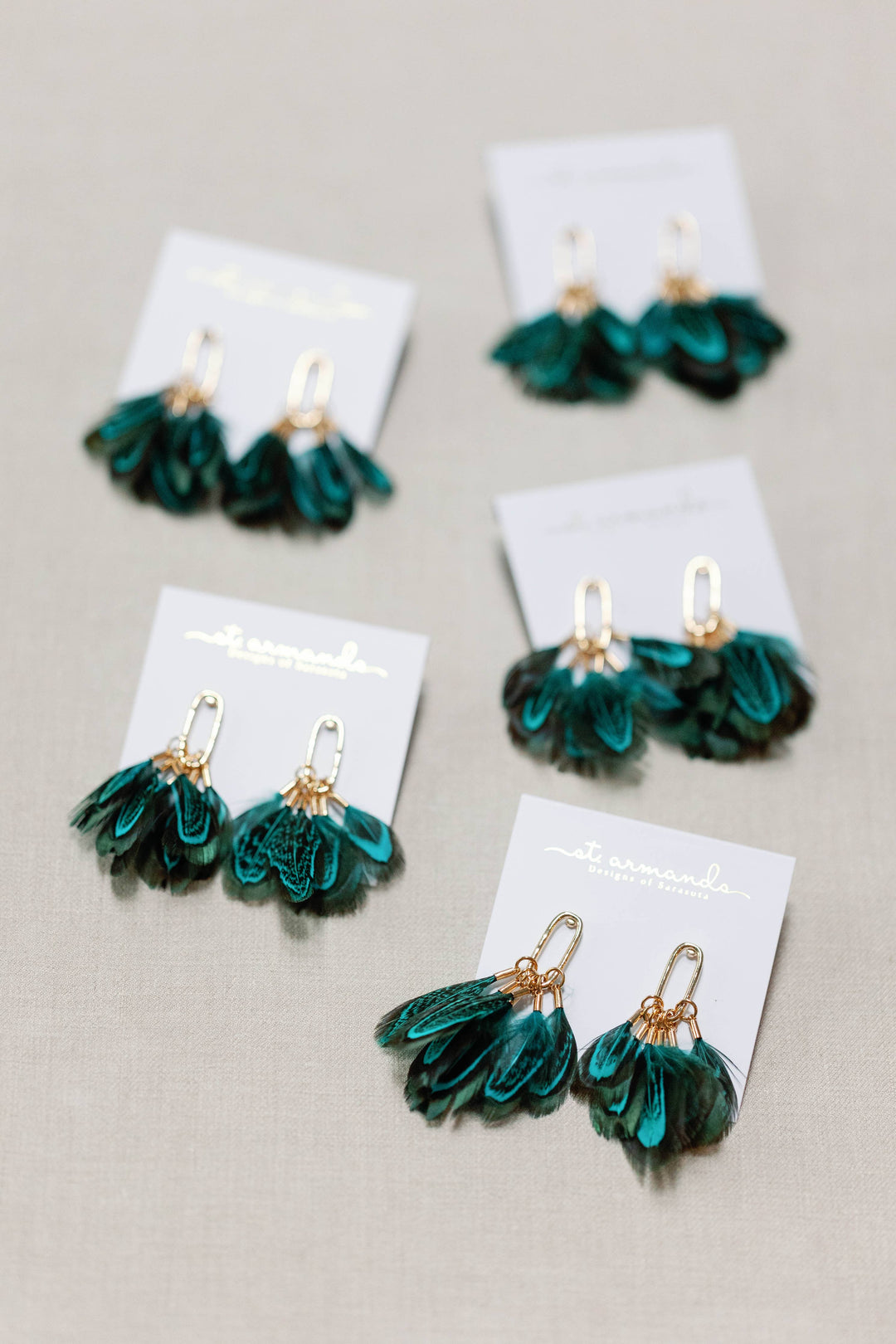 Peacock Feather Earrings