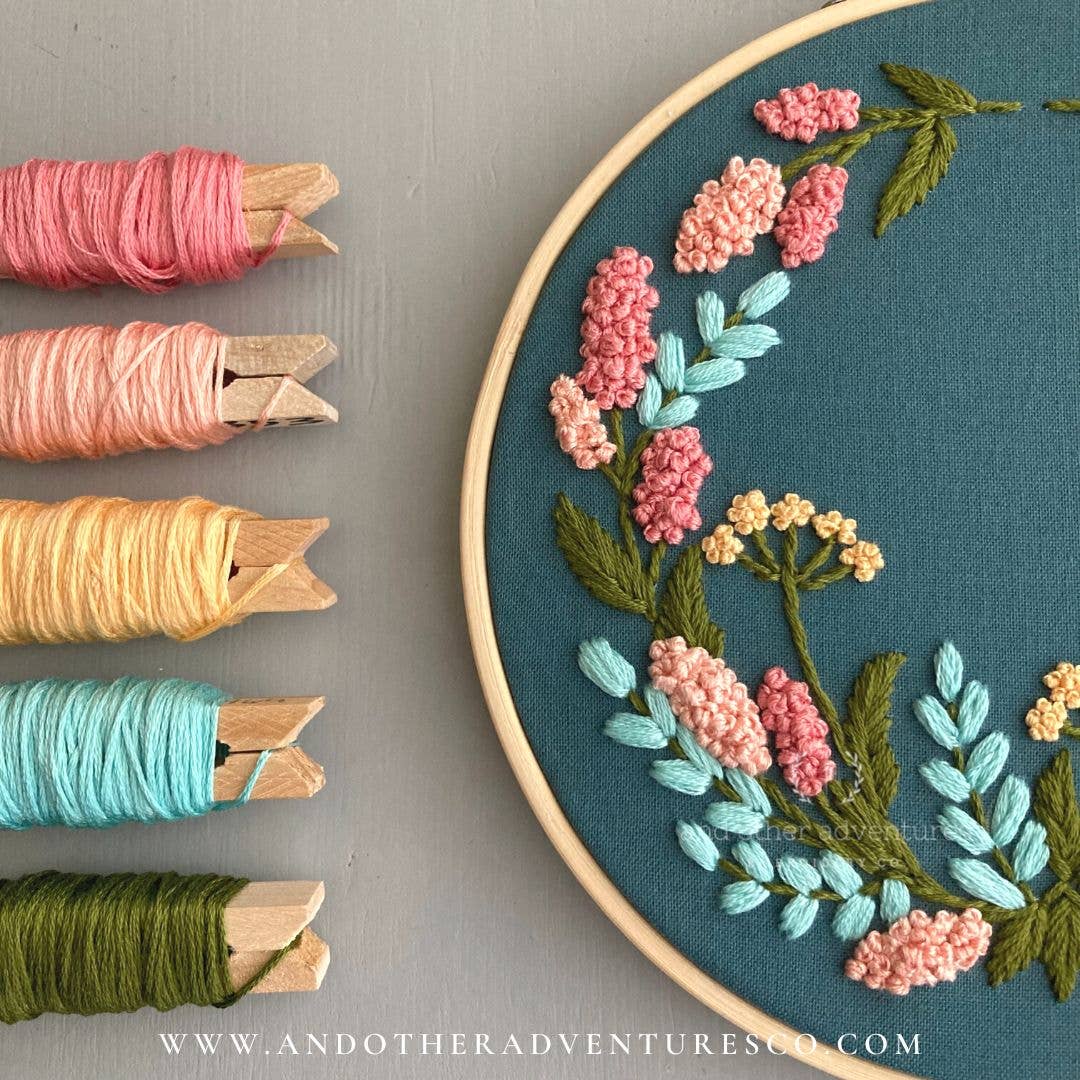 Hand Embroidery Kit - Kensington Spring