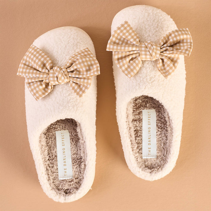 Fuzzy Slippers-Betty Bow