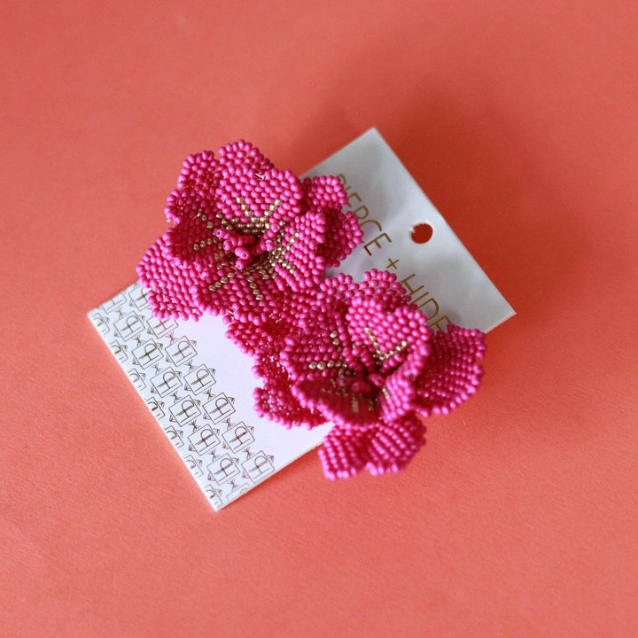 Beaded Blossom Earring