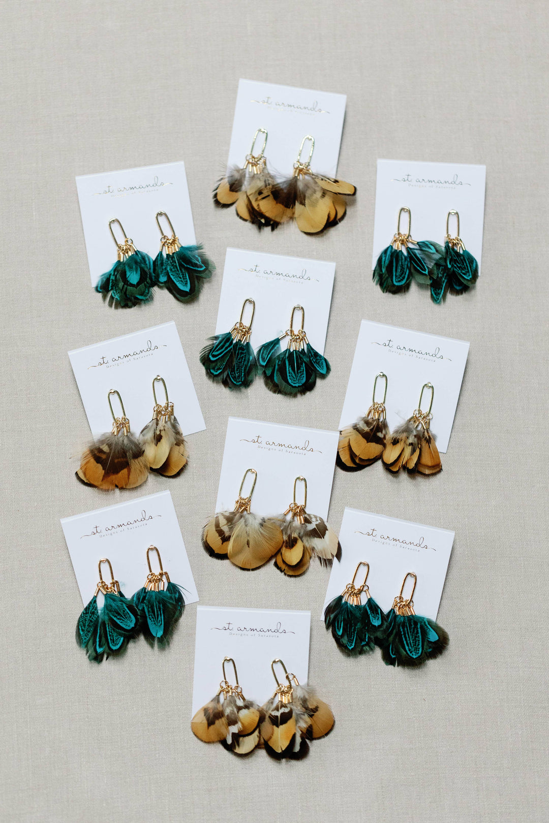 Peacock Feather Earrings