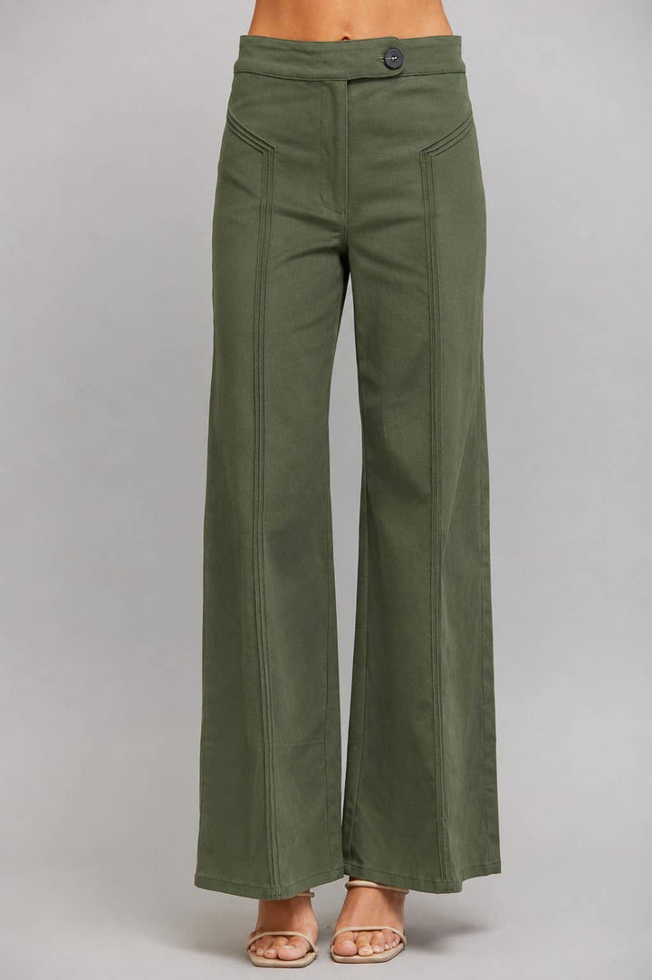 VERTICAL SEAM FLARE PANTS