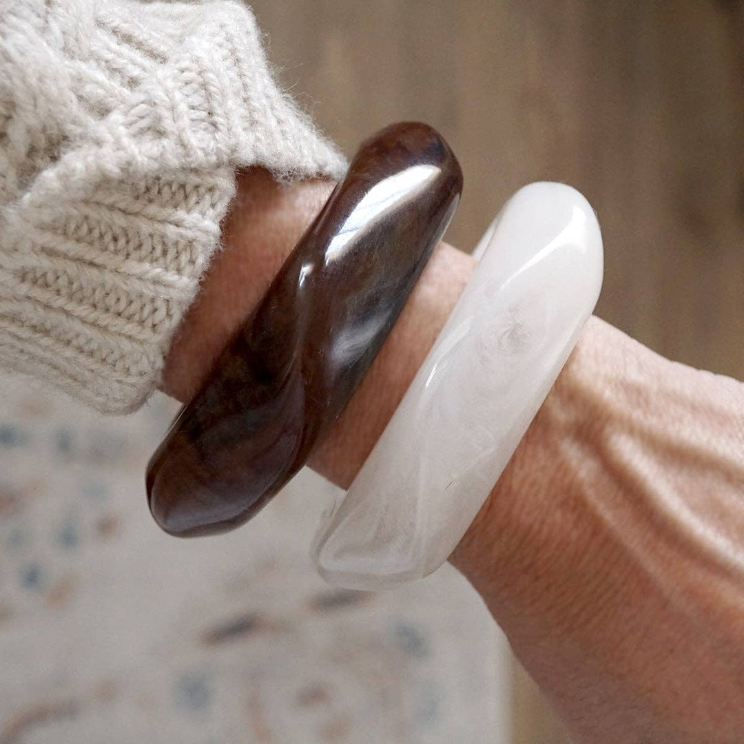Square Acrylic Chunky Statement Bangle
