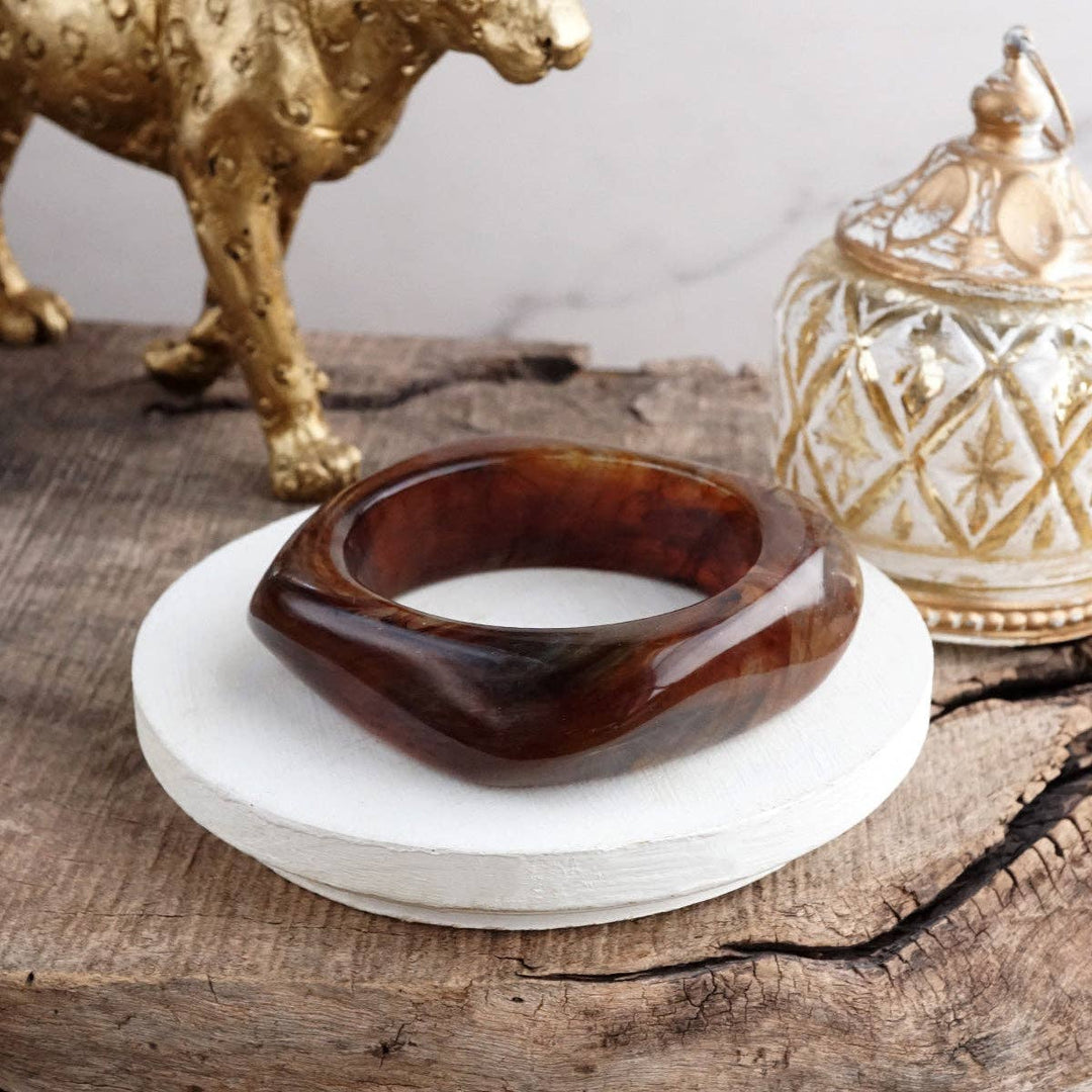 Square Acrylic Chunky Statement Bangle