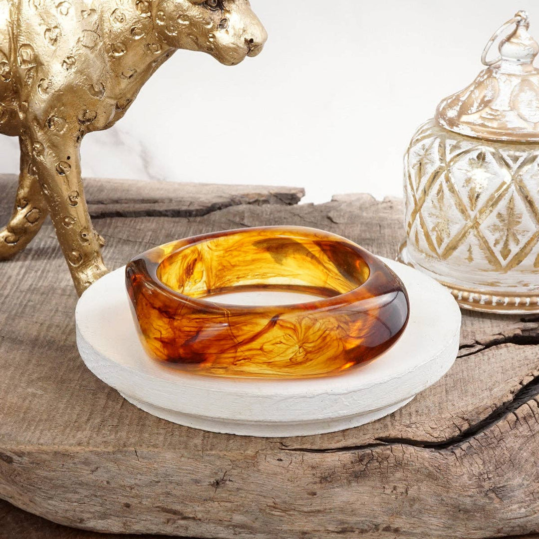 Square Acrylic Chunky Statement Bangle