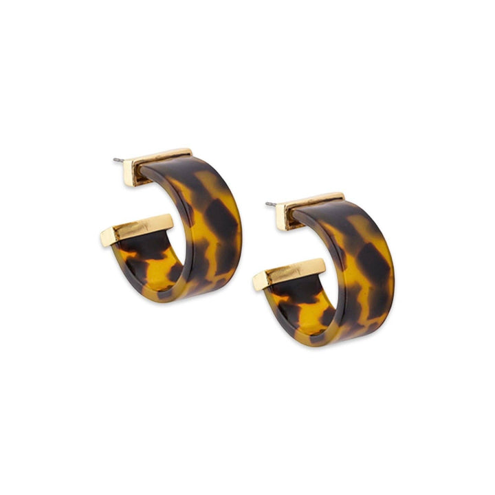 Chunky Petite Tortoiseshell Hoop Earring