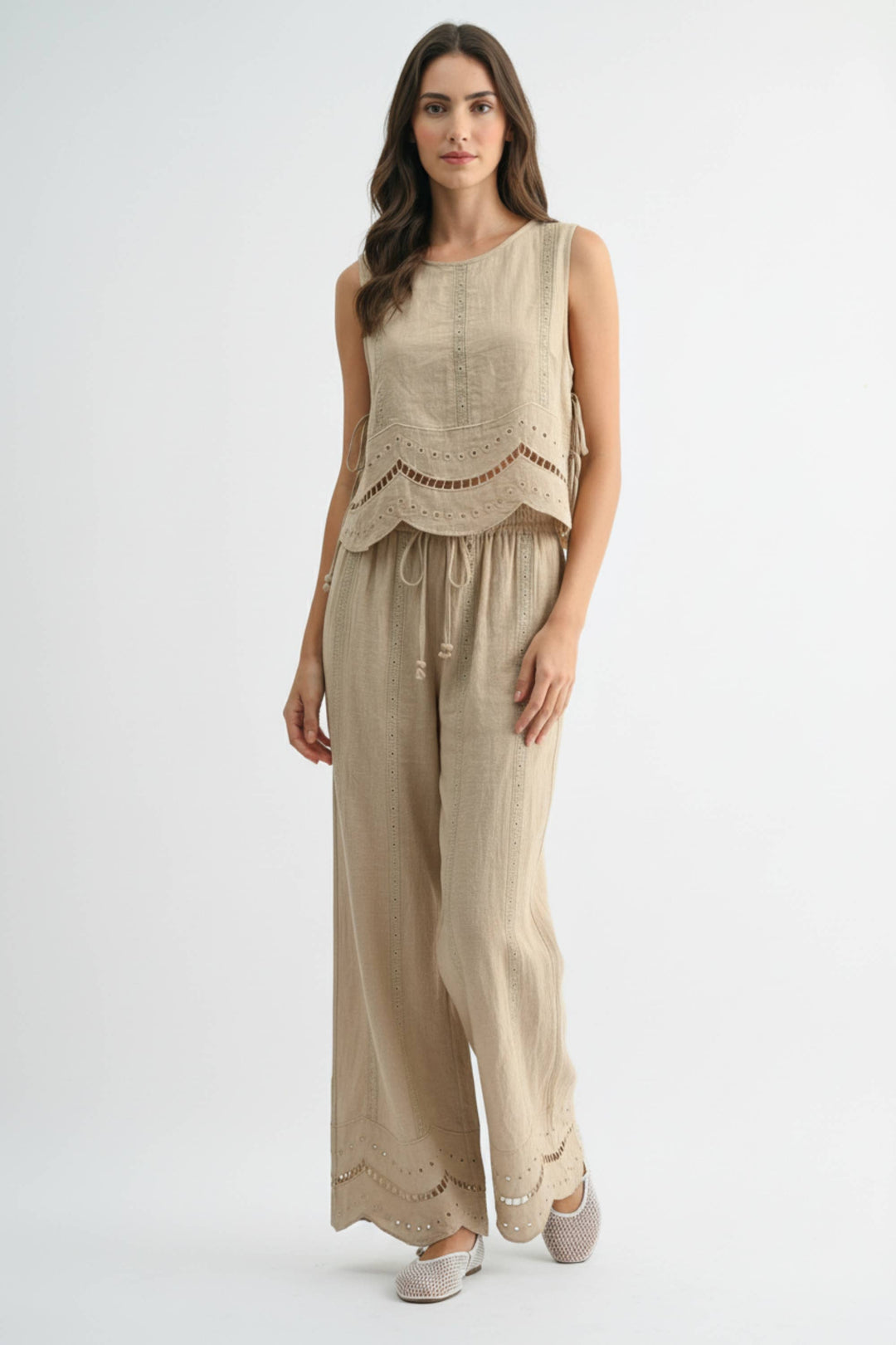 Embroidered Cotton Co-Ord Matching Set