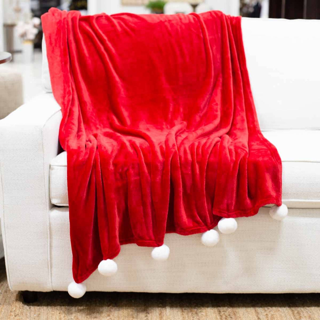 Cozy Pom Pom Throw