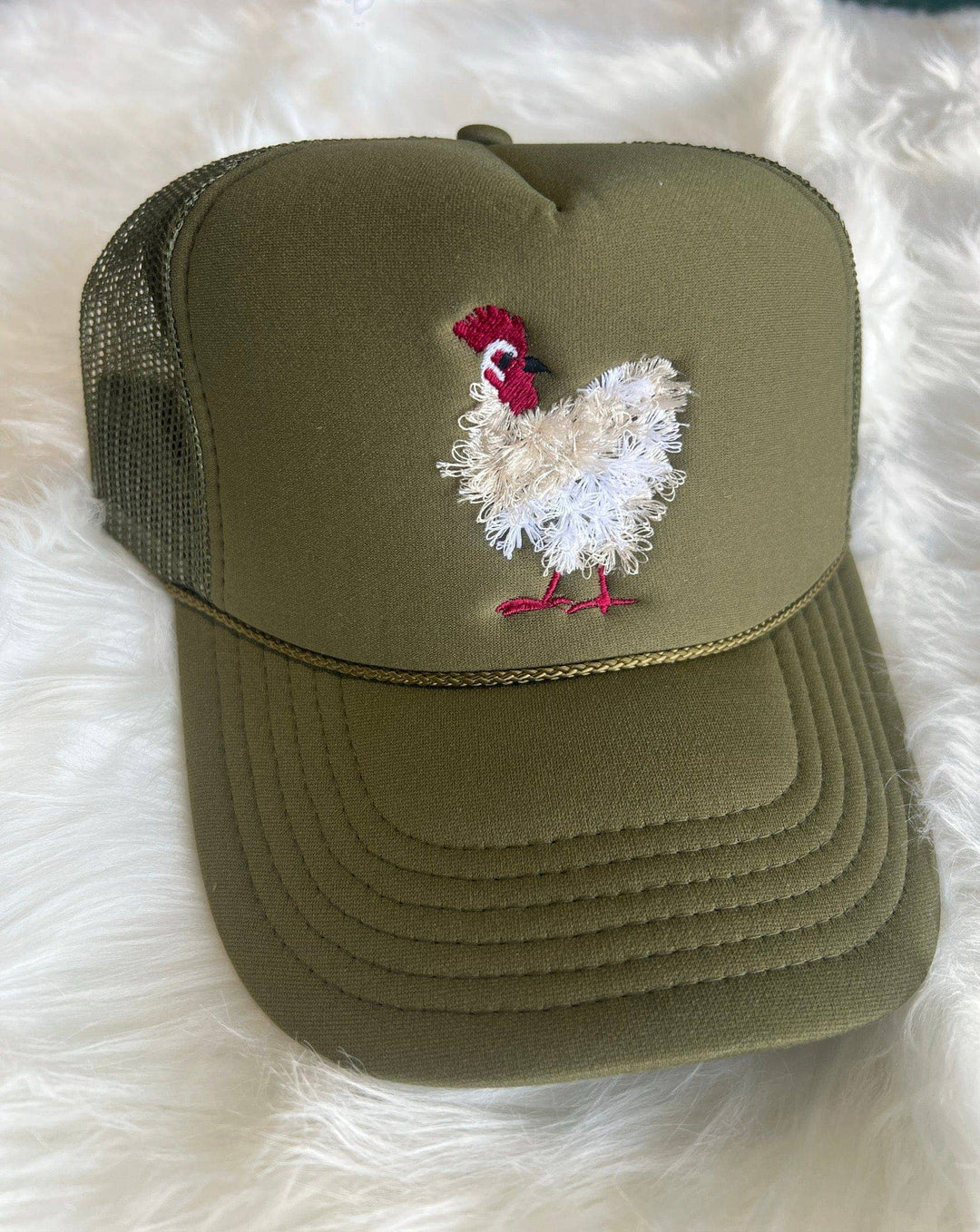 Mother Clucker Fluffy Trucker Hat